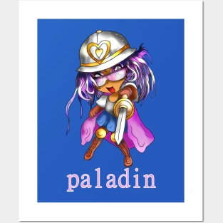 dnd paladin in pink Posters and Art